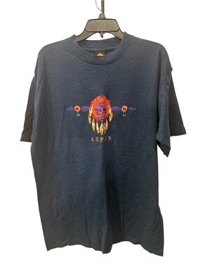 H.L. Miller Vintage Aspen "End of the Trail" Embroidered T-Shirt size XL